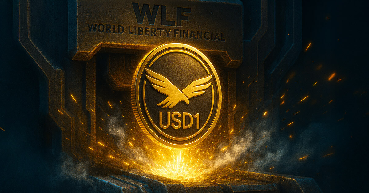 USD1 gold coin with the World Liberty Financial eagle emblem